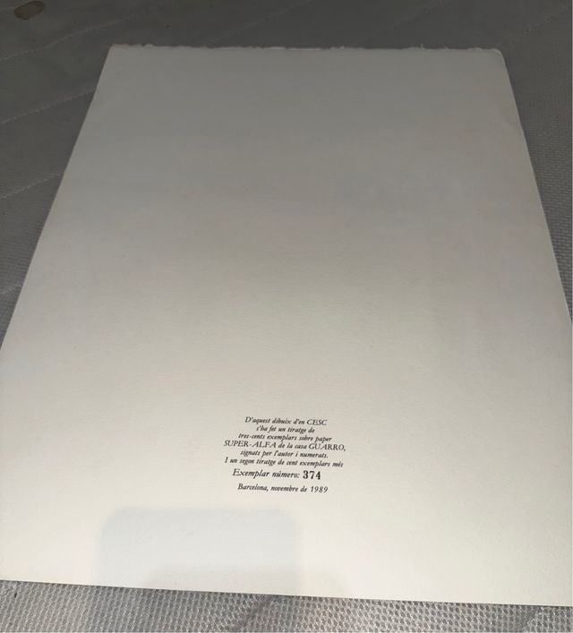 Lote 6 láminas humor gráfico API 1989–1990 – Cesc,