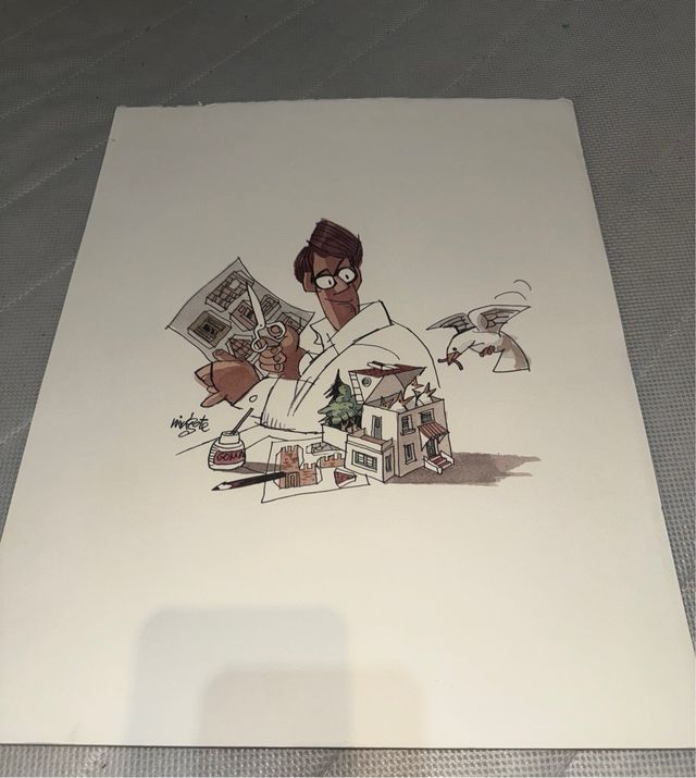 Lote 6 láminas humor gráfico API 1989–1990 – Cesc,