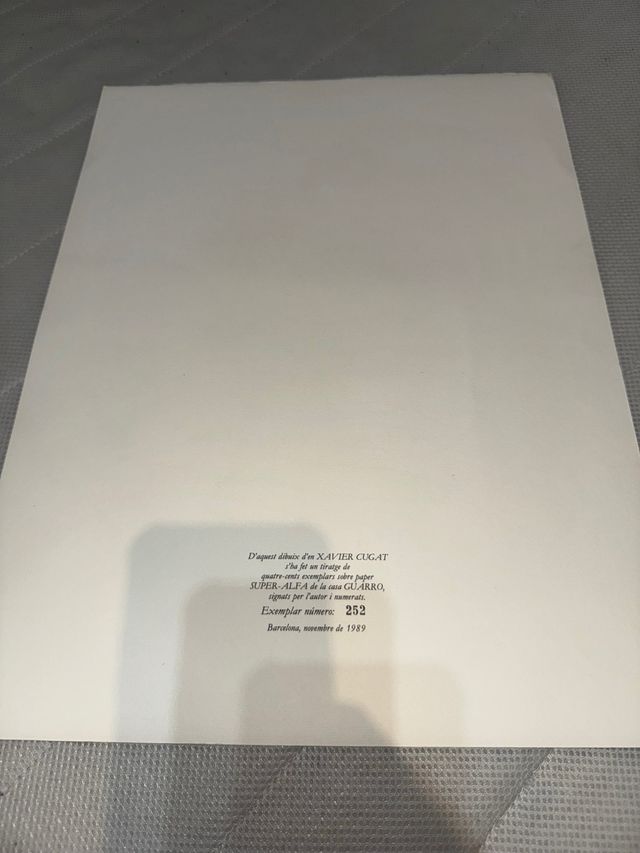 Lote 6 láminas humor gráfico API 1989–1990 – Cesc,