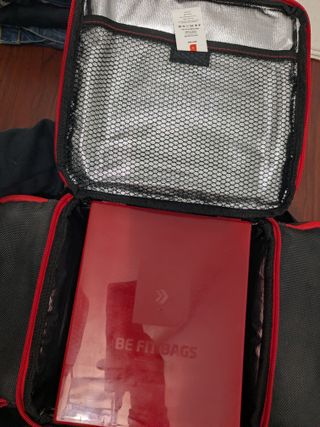 Mochila BeFit Bags Grande Prozis Negra Roja