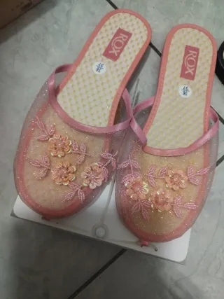 Ciabatte eleganti Rox nere e rosa taglia 36