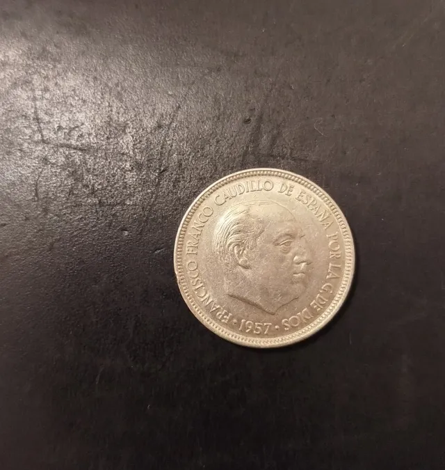 Moneda 5 Pesetas Franco 1957
