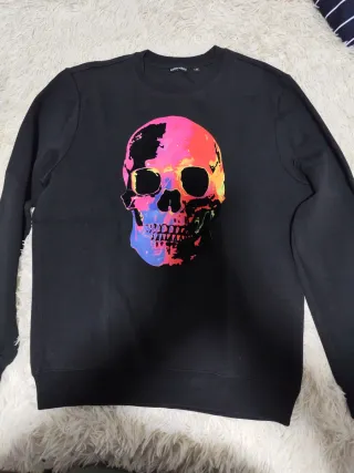 Sudadera Antonio Morato Negra Calavera