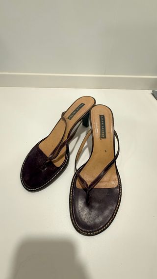 Sandalias Ralph Lauren Marrones Talla 38