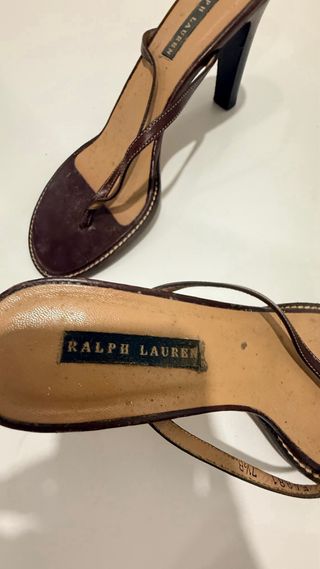 Sandalias Ralph Lauren Marrones Talla 38