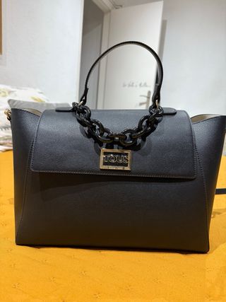 Bolso Tous Negro Cadena Negra