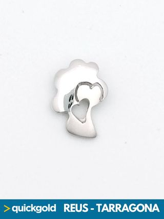 035-03-00502 COLGANTE ORO BLANCO 18K CORAZON