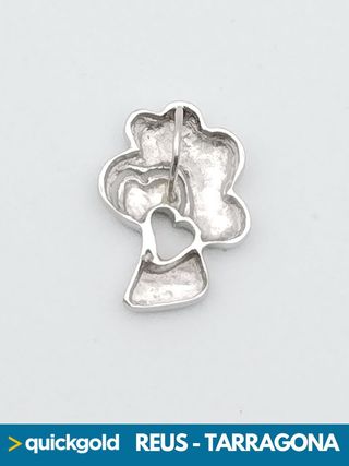 035-03-00502 COLGANTE ORO BLANCO 18K CORAZON