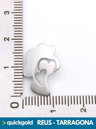 035-03-00502 COLGANTE ORO BLANCO 18K CORAZON