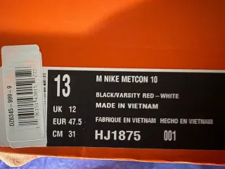 Nike Metcon 10 taglia 47,5 Scarpe da Allenamento