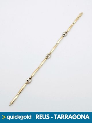 040-05-00414 PULSERA ORO DE 18K GRANO DE CAFE