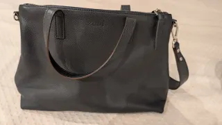 Bolso de piel Zubi Azul Marino