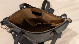 Bolso de piel Zubi Azul Marino