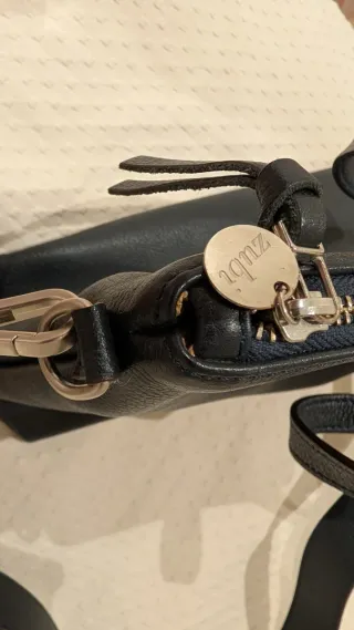 Bolso de piel Zubi Azul Marino