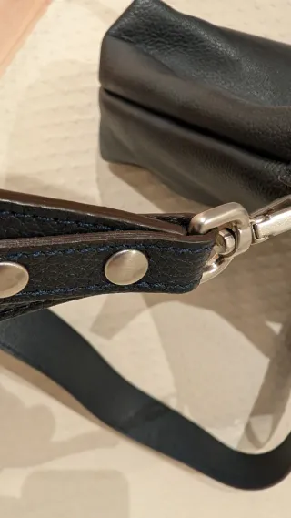 Bolso de piel Zubi Azul Marino