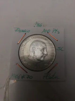 8 Monedas 100 Pts Plata 800 Franco