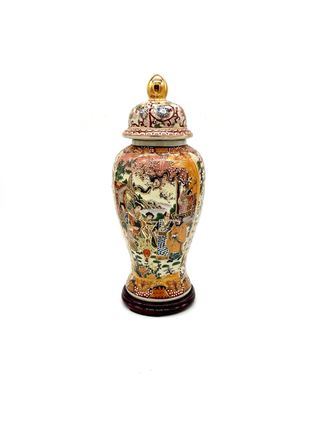 Vaso Royal Satsuma con coperchio 32 cm – Cina