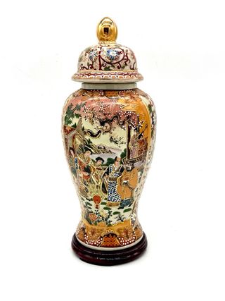 Vaso Royal Satsuma con coperchio 32 cm – Cina