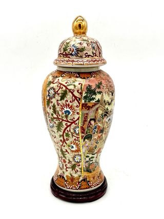 Vaso Royal Satsuma con coperchio 32 cm – Cina