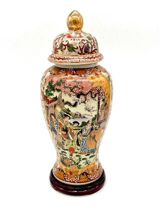 Vaso Royal Satsuma con coperchio 32 cm – Cina
