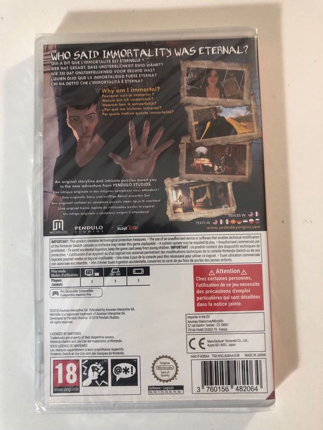 Yesterday Origins Nuovo Esp Switch