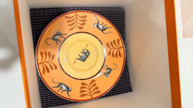 Hermes Juego de taza y plato Colección África