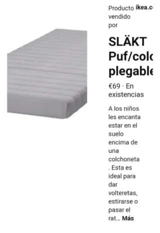 Colchón fino plegable Ikea