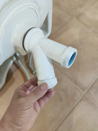 Lavabo de pedestal blanco