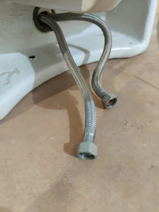 Lavabo de pedestal blanco