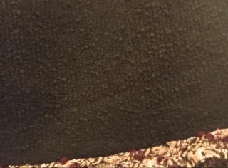 Falda corta negra tejido Tweed