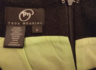 Falda corta negra tejido Tweed