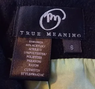 Falda corta negra tejido Tweed