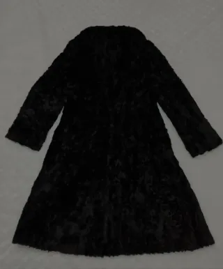 Abrigo de Astracán Negro Talla 44