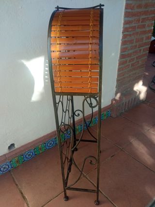 Botellero vino metallico e legno