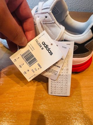 Adidas Falcon W Blancas y Rosas Nuevas