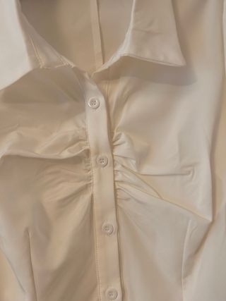 Conjunto Blusa Blanca y Corbata Negra