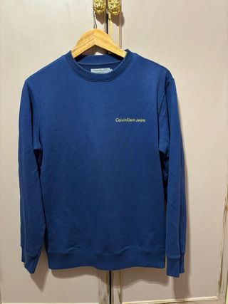 Felpa Calvin Klein Jeans Blu Taglia S