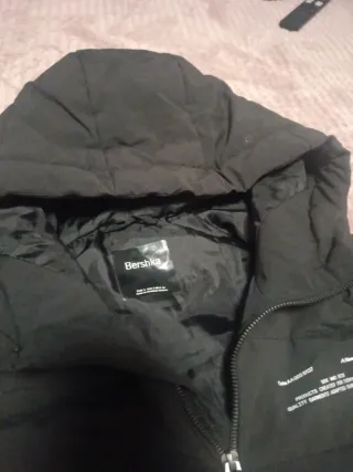 Chaqueta Bershka Negra Hombre