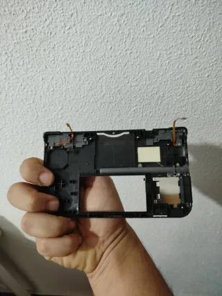 Cover posteriore Nintendo 3DS XL nera