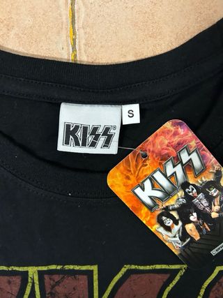 Camiseta Kiss Estampada Negra