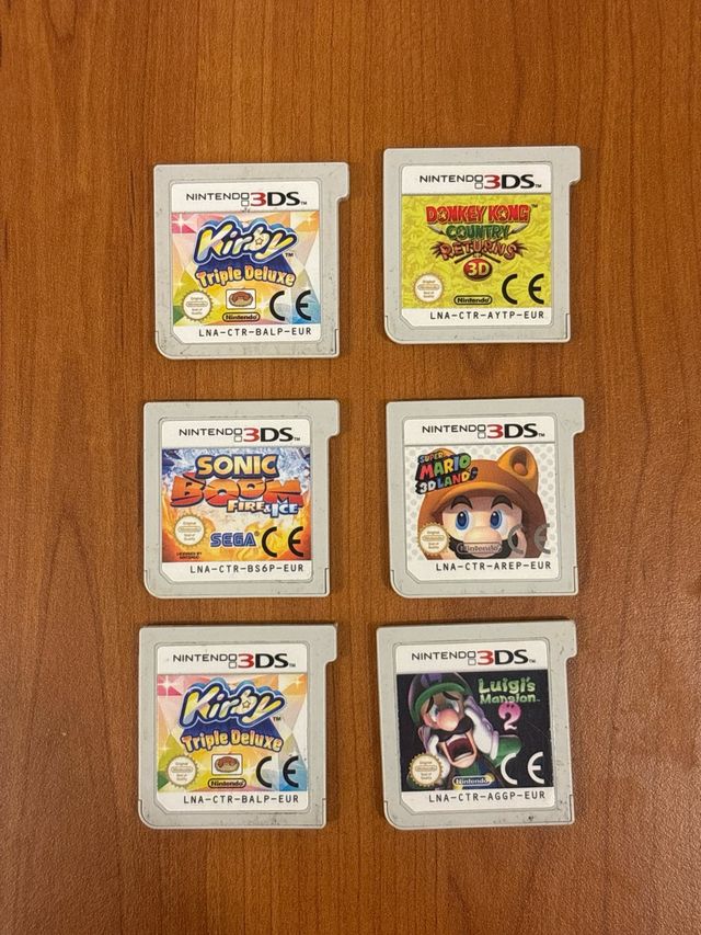 Nintendo 3DS Giochi (Kirby, Sonic, Mario, Luigi)