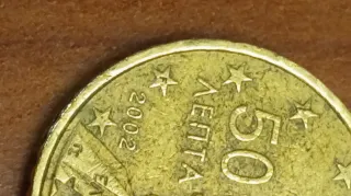 Moneda 50 céntimos Grecia 2002