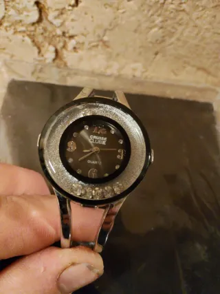 Reloj Cruise Club Mujer Plata y Negro