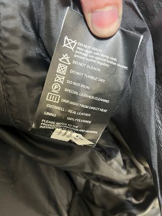 Chaqueta de moto de cuero