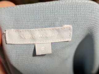 Falda midi estampada azul