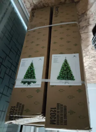 2 Alberi di Natale KmtStyle Verde misura 1,20