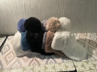 Gorros y bufandas de pelo