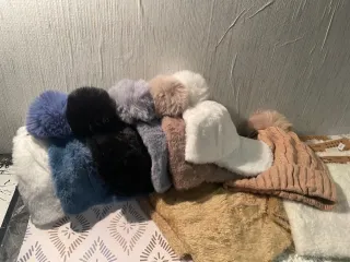 Gorros y bufandas de pelo