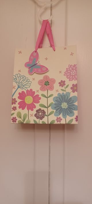 Bolsa Regalo flores y mariposa