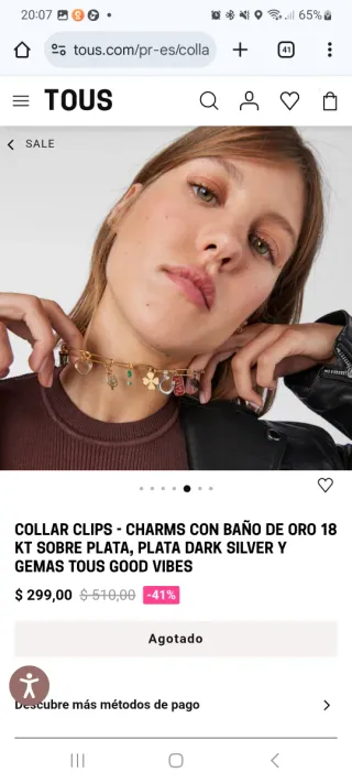 Collar Tous Dorado y Plateado Lucky Charms